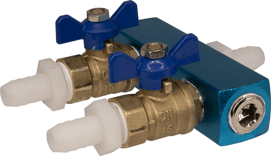 Aluminum Valved Splitter EasyPro - Smith Creek Fish Farm