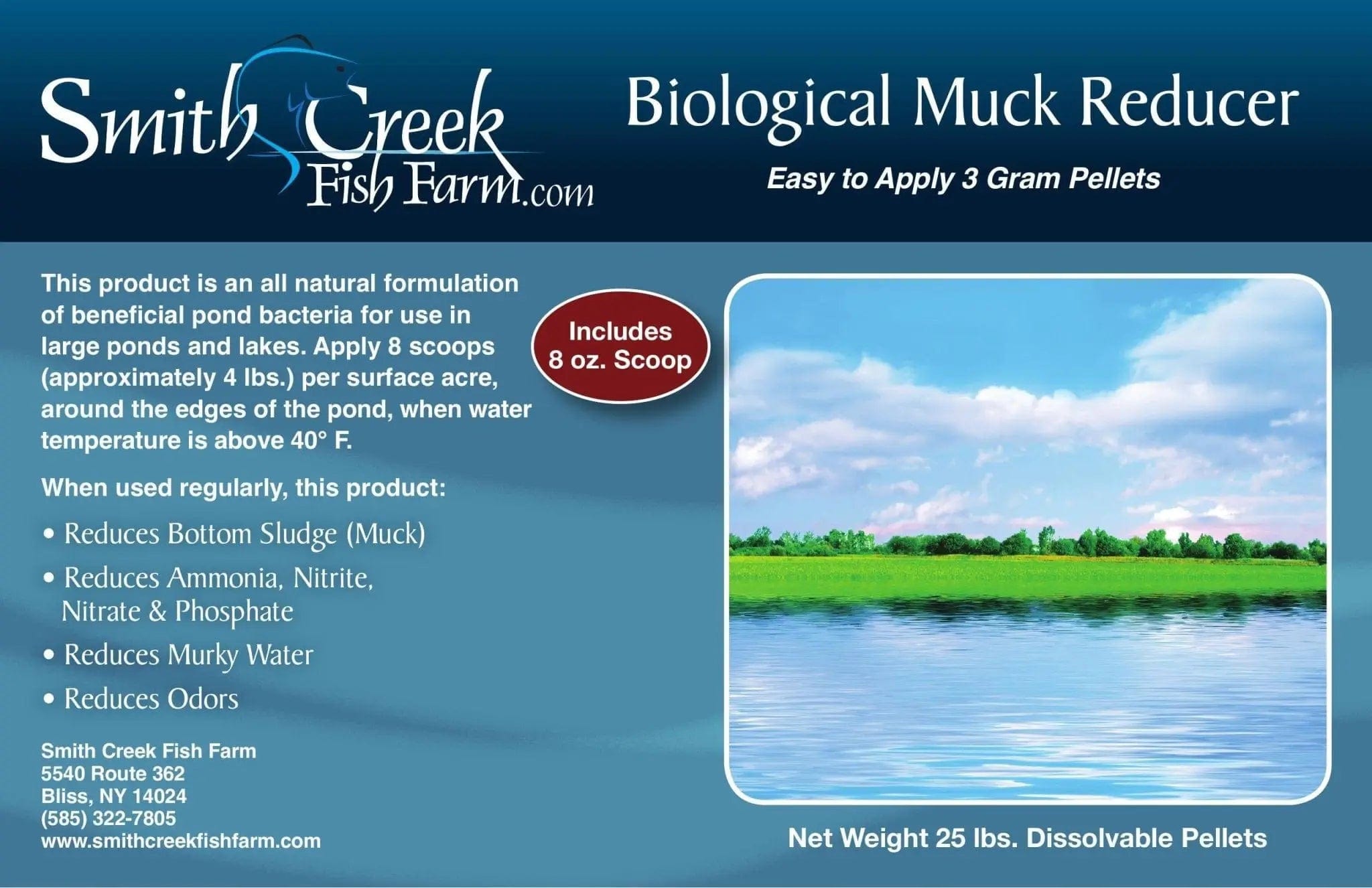Biological Muck Reducer Pellets Smith Creek - Smith Creek Fish Farm