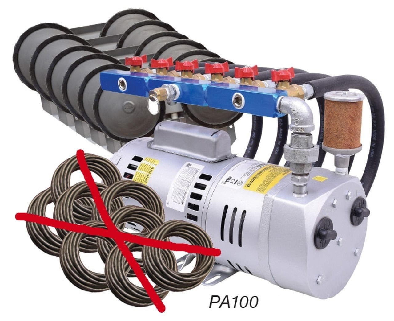 EasyPro Aerator System PA100A EasyPro Rotary Vane Aerator Basic System 1HP 115V EasyPro Rocking Piston Aerator Deluxe System 1/2 HP Upto 2 Acres