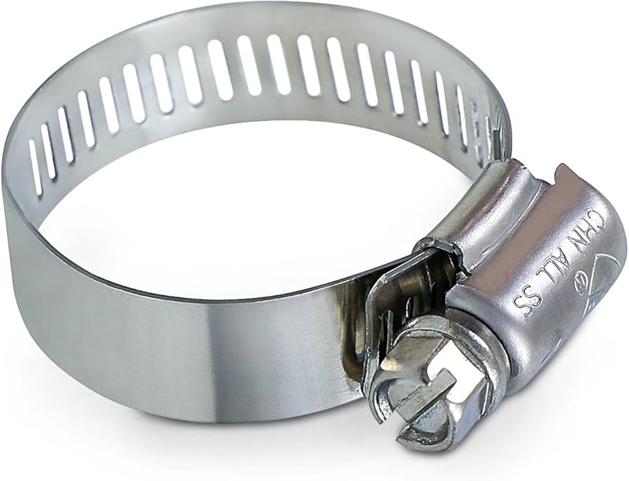 EasyPro Aerator System Parts Stainless Steel Hose Clamps Stainless Steel Hose Clamps | Adjustable Heavy-Duty Clamps | Smith Creek Fish Farm