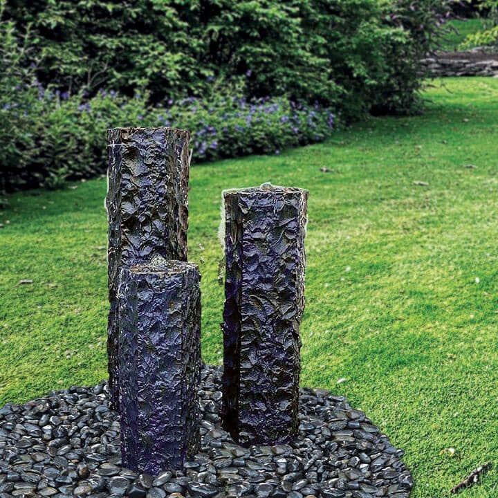 EasyPro Basalt Fountain EasyPro Textured Midnight Basalt Fountain Trio