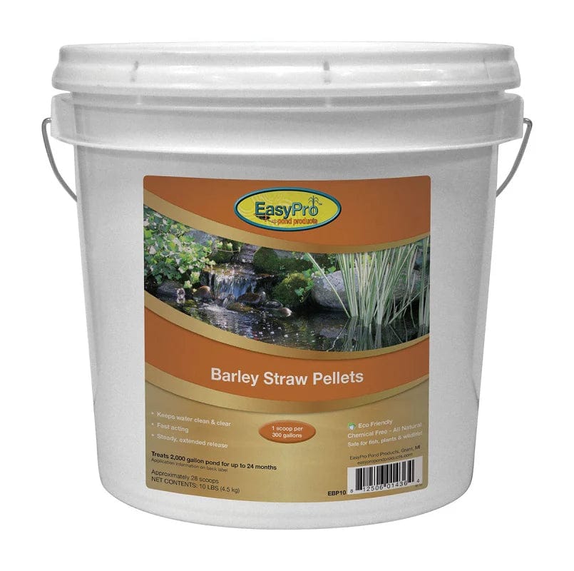 EasyPro Clarifier 10 Pound Bucket Barley Straw Pellets EasyPro Barley Straw Pellets for Large Ponds | Barley Pond Clarifier