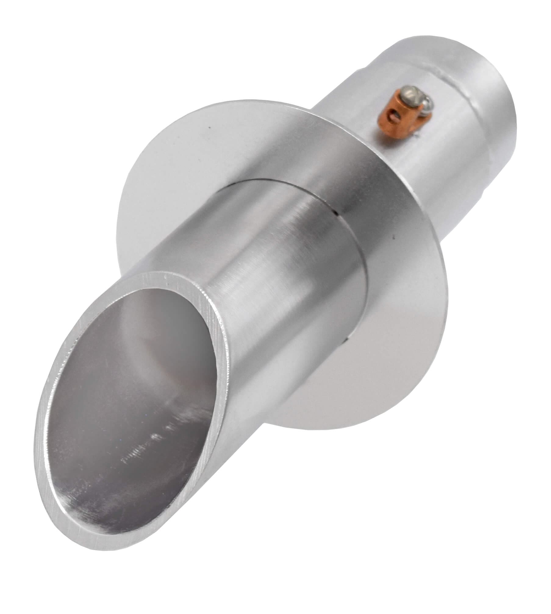 EasyPro Fountain Basalt EasyPro Vianti Falls Stainless Wall Round Scupper with Round Wall Plate - 2-in.