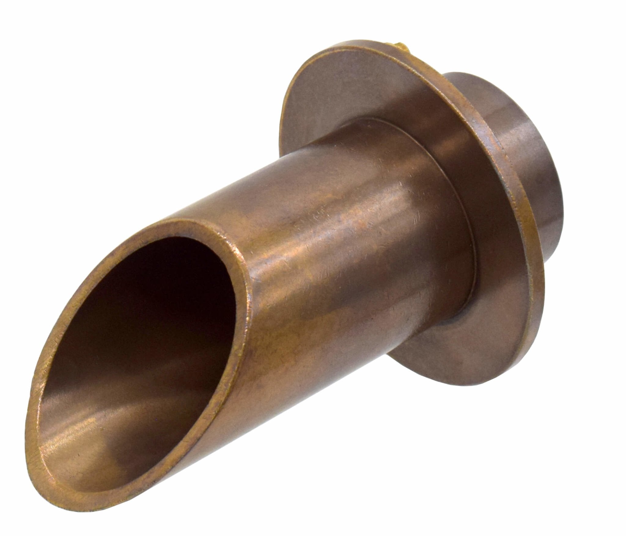EasyPro Fountain Basalt Vianti Falls Brass 2" Round Scupper with Round Wall plate Vianti Falls Brass 2" Round Scupper with Round Wall plate