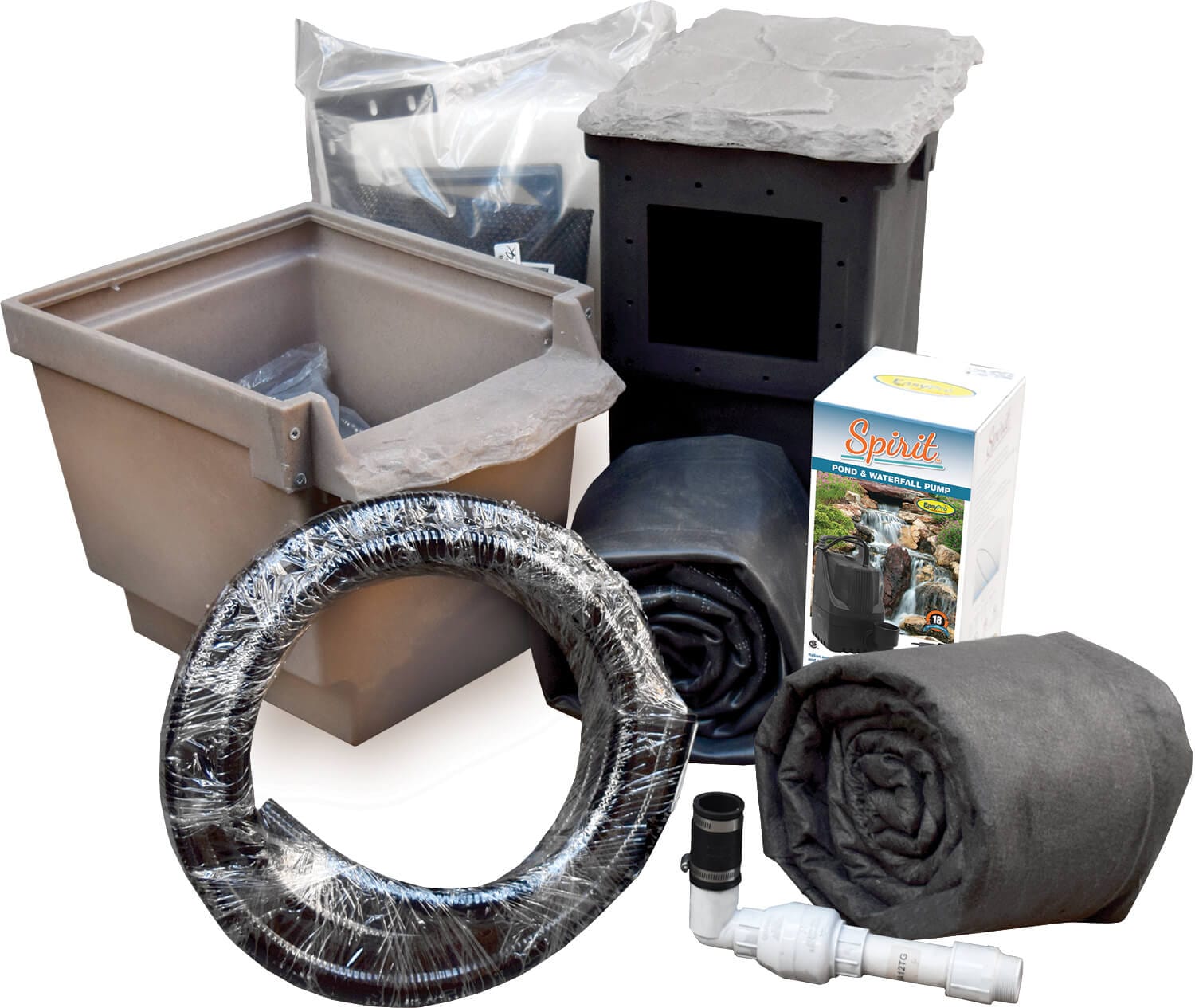 EasyPro Garden Pond Kit Complete for a 6′ x 6′ pond Pro-Series Mini Pond Kit Pro-Series Complete DIY Mini Pond Kit | Smith Creek Fish Farm