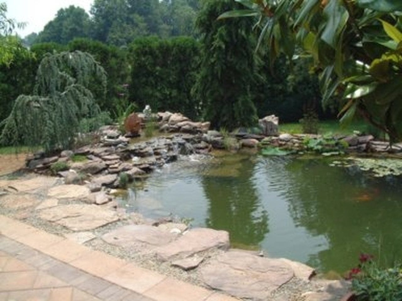 Mini Outdoor Pond-Less Waterfall