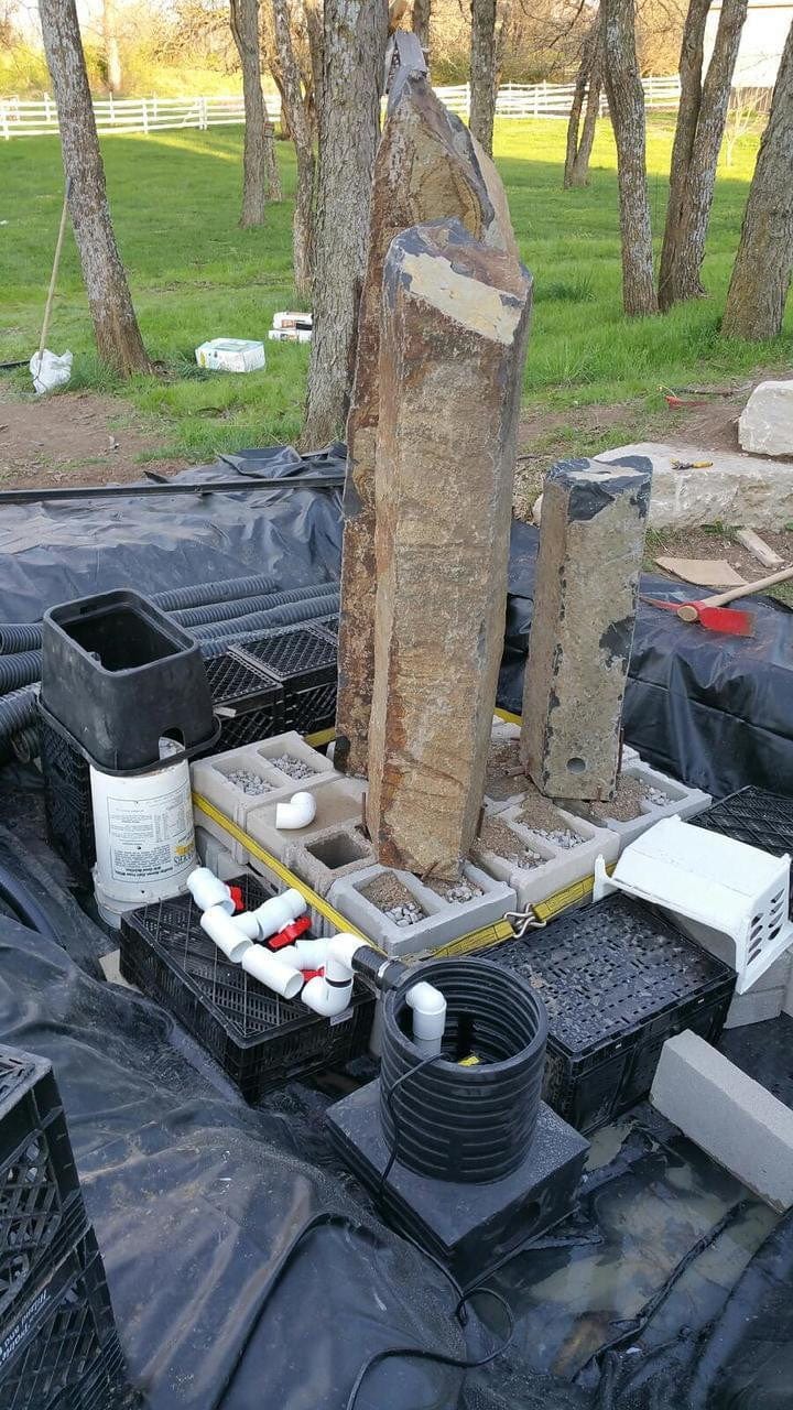 EasyPro Large Real Basalt Column 3 Piece Set - Smith Creek Fish Farm