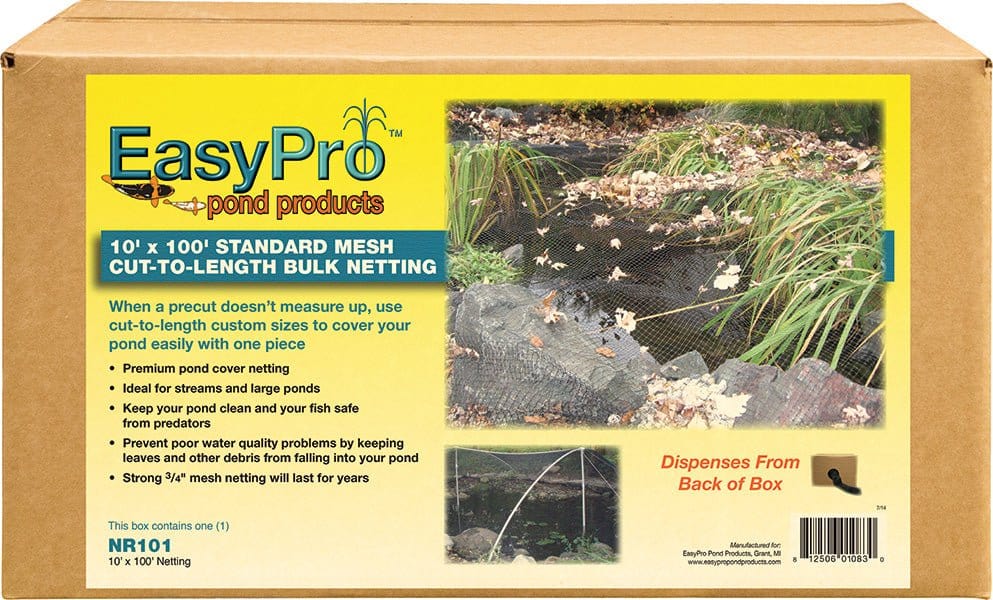 EasyPro Nets and Netting EasyPro Black Pond Netting Black Pond Netting | Fish Pond Cover for Leaves