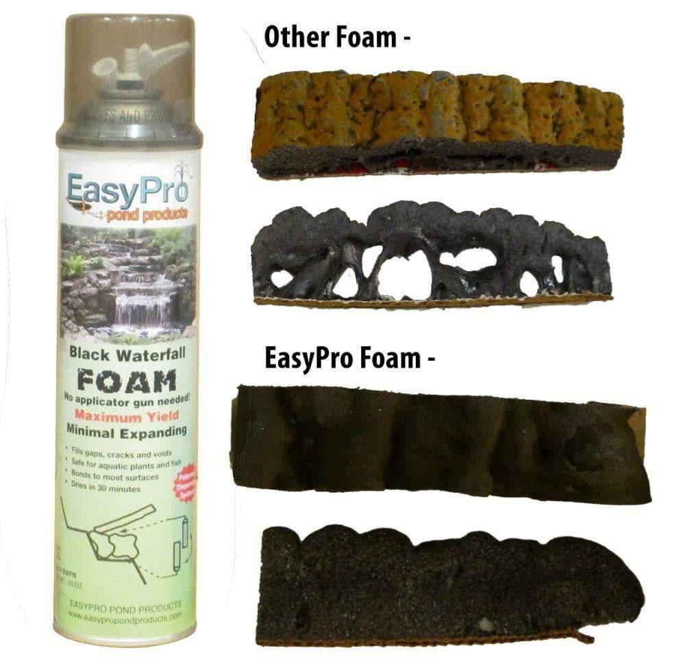 EasyPro Plumbing EasyPro Black Waterfall Foam Sealant 20 oz. Black Waterfall Foam Sealant | Waterproof Spray Foam Sealant