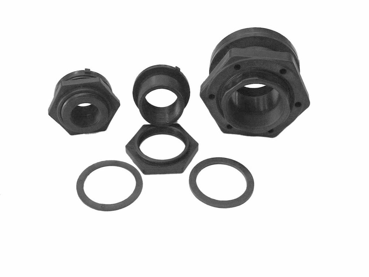 EasyPro Plumbing Pond Bulkhead Fittings Pond Bulkhead Fittings - Smith Creek Fish Farm