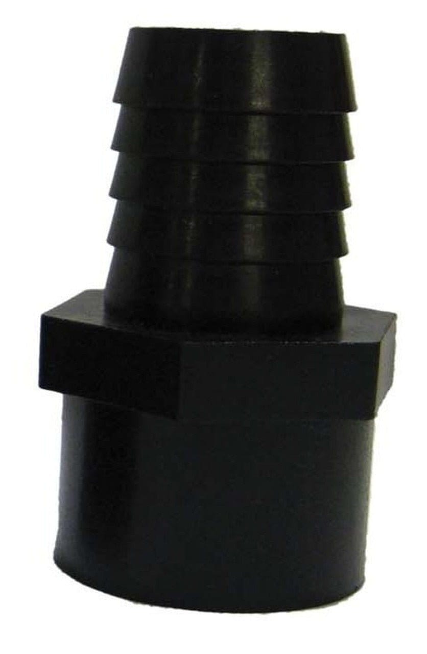 EasyPro Plumbing Statuary Black Fitting - 1/2 FPT x 3/4 Barb Statuary Black Fitting - 1/2 FPT x 3/4 Barb - Smith Creek Fish Farm