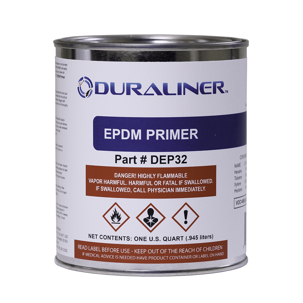 EasyPro Pond Liner and Accessories EPDM Primer- 1 qt. EPDM Primer DuraLiner EPDM Primer DuraLiner