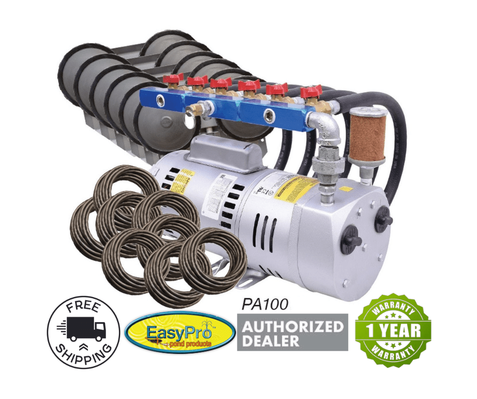 EasyPro Rotary Vane Aerator Basic System 1HP 115V - Smith Creek Fish Farm