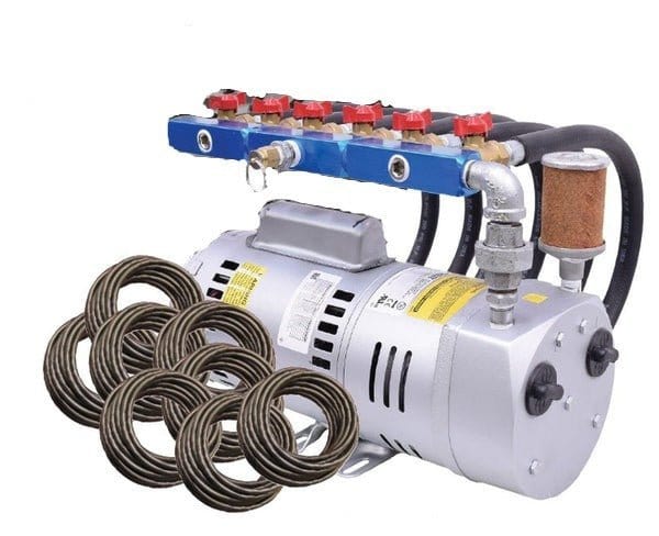 EasyPro Rotary Vane Aerator Basic System 1HP 230V - Smith Creek Fish Farm