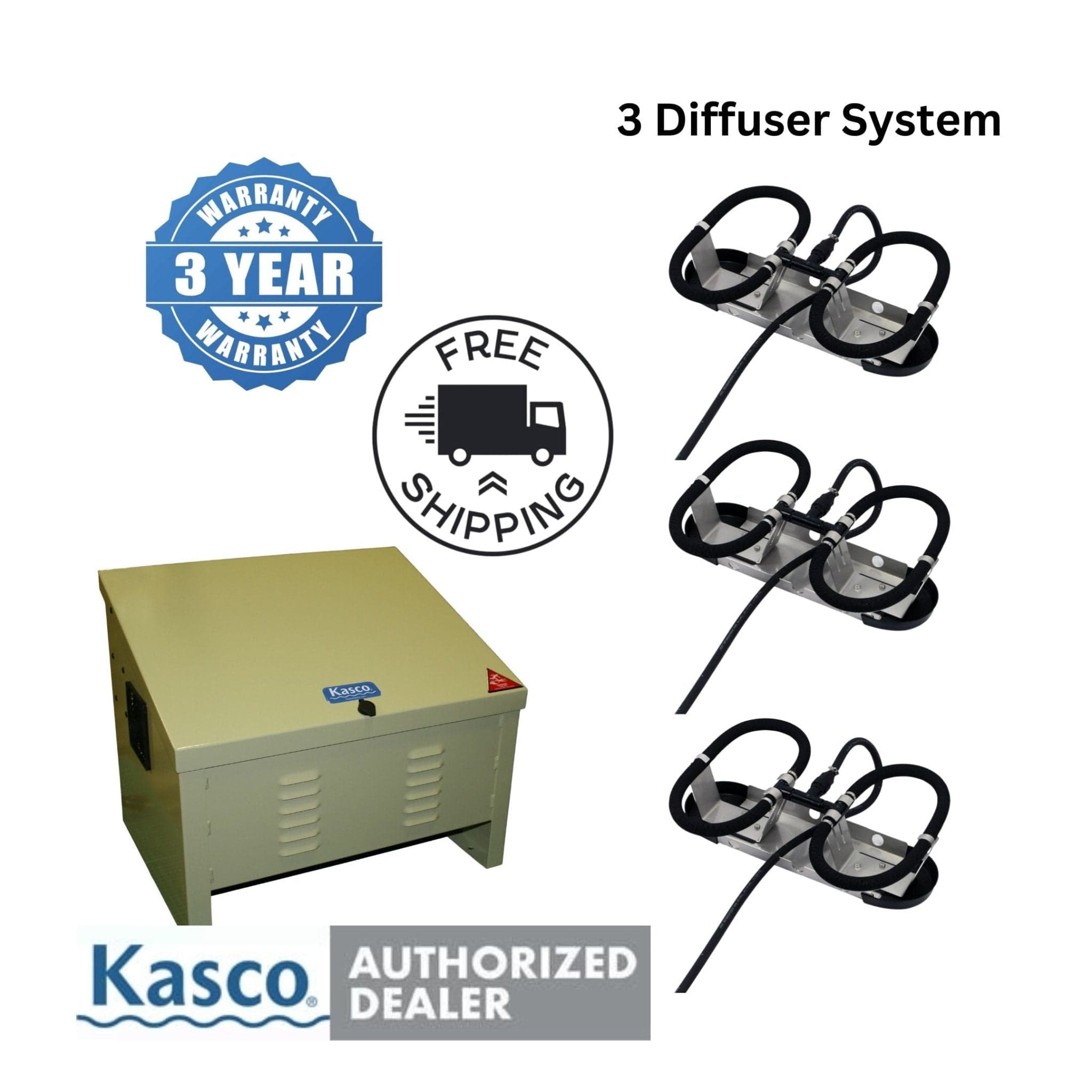 Kasco Aerator System Kasco Robust-Aire 3: 1/2 HP 120V Kasco Robust-Aire 3: 1/2 HP 120V - Smith Creek Fish Farm