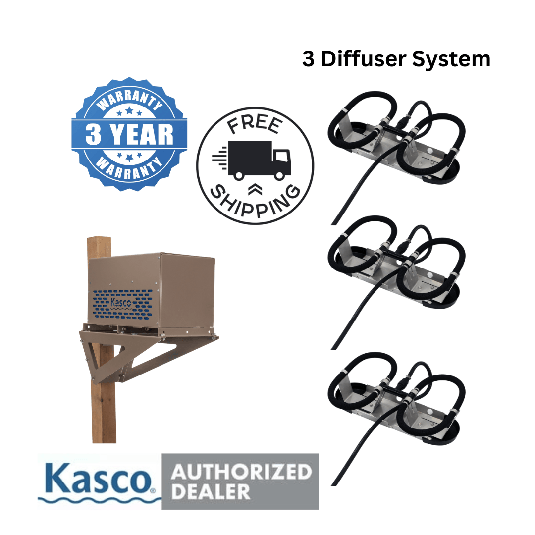 Kasco Aerator System Post Mount Cabinet Kasco Robust-Aire 3: 1/2 HP 240V Kasco Robust-Aire 3: 1/2 HP 240V - Smith Creek Fish Farm