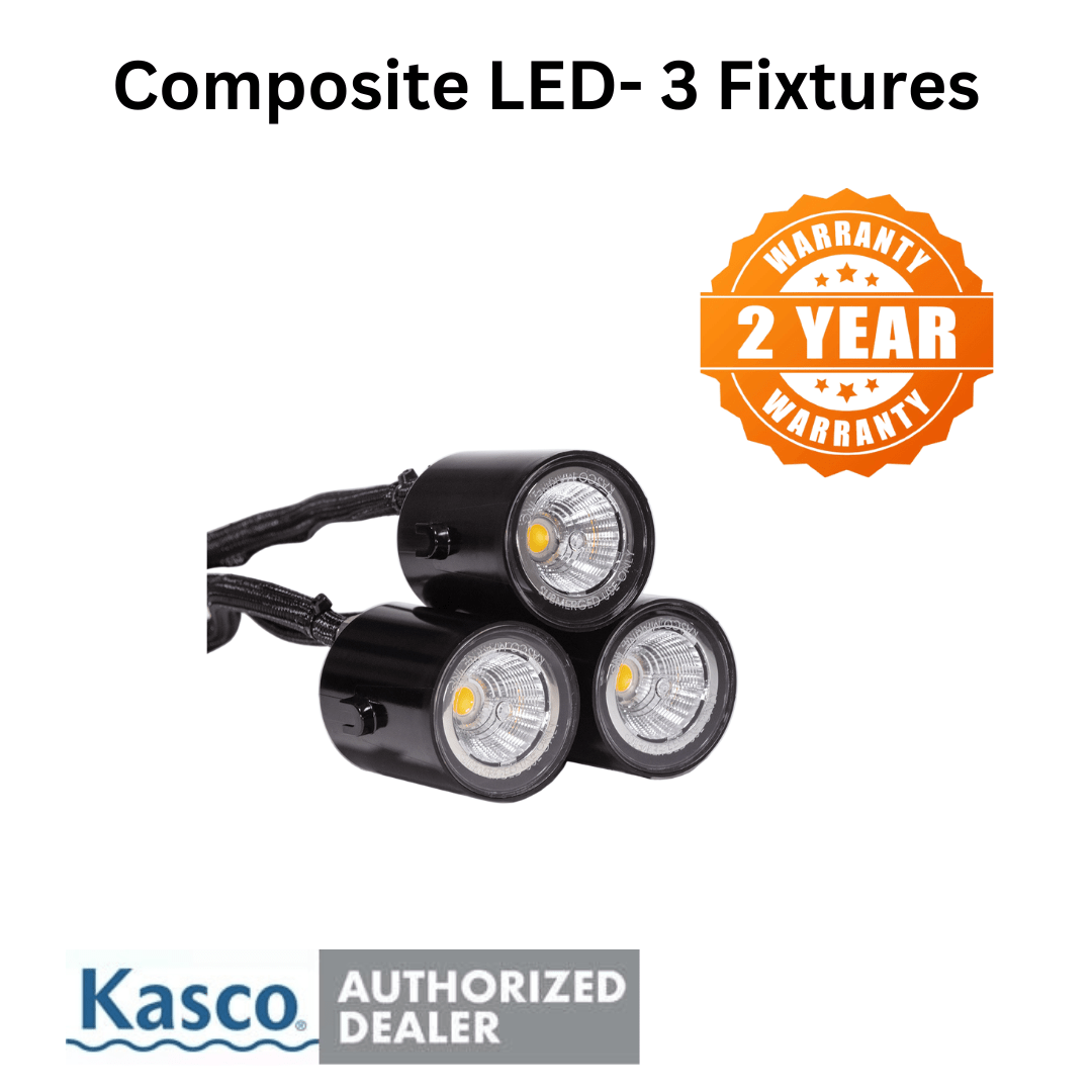 Kasco LED Fountain Light Kit 3 Fixture Kit - Smith Creek Fish Farm