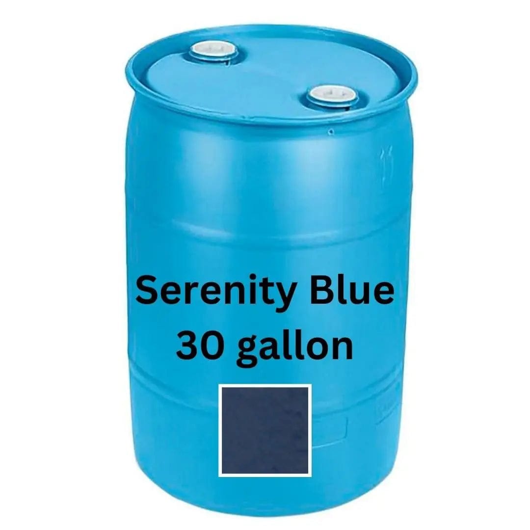 30 Gallon Plastic Drum, Tight Head, Un Rated, Fittings Blue