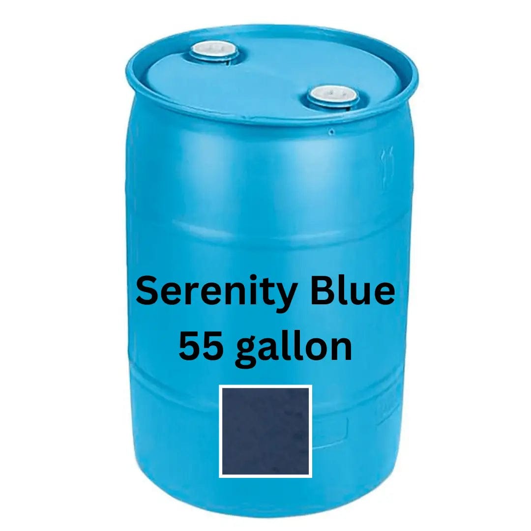 55 Gallon Plastic Drum, Tight Head, Un Rated, Fittings Blue