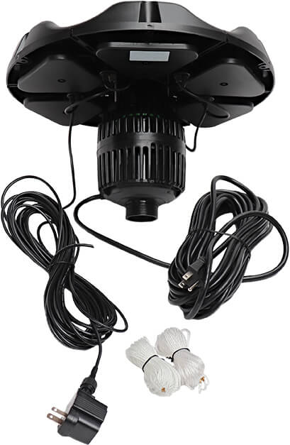 Starburst Mini Pond Fountain With Lights - Smith Creek Fish Farm