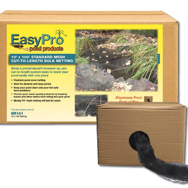 EasyPro NR201F Premium 3/8-Inch Fine Mesh Pond Cover Netting, 20' x 100'