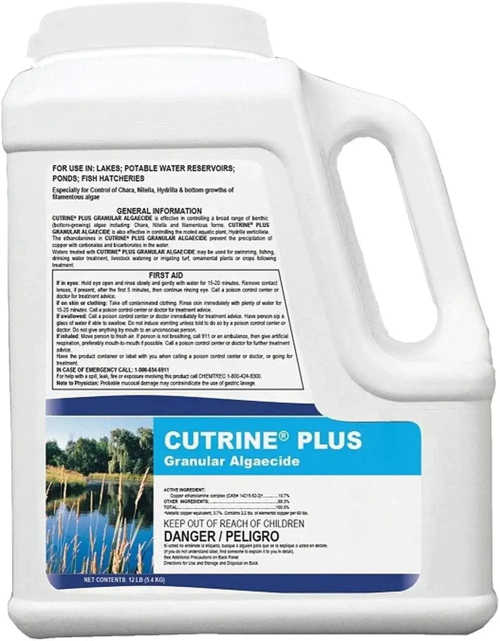 Cutrine Plus Granular 12 lb. Container - Smith Creek Fish Farm