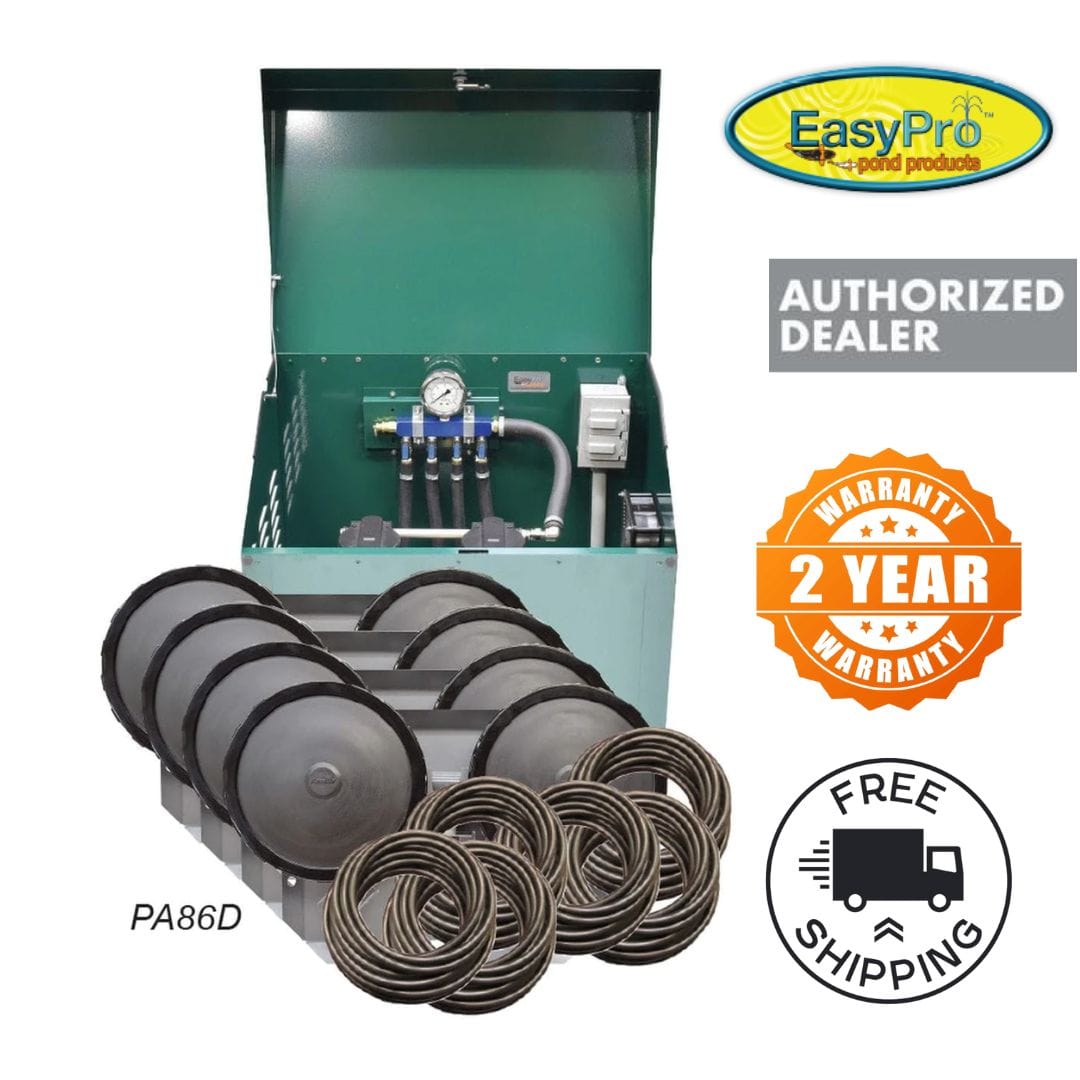 EasyPro Aerator System EasyPro Rocking Piston Aerator Deluxe System 3/4 HP 3/4 HP Rocking Piston Diffused Air Aeration Deluxe System