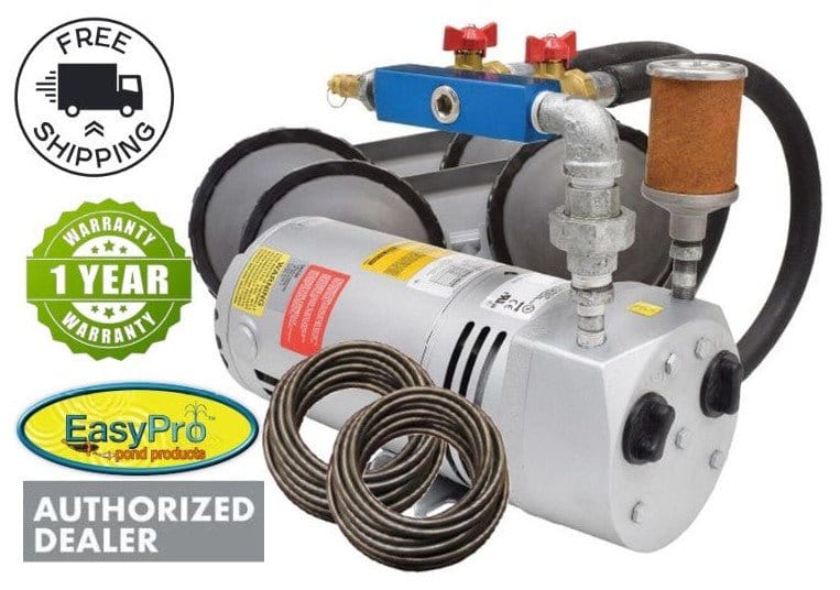 EasyPro Aerator System EasyPro Rotary Vane Aerator Basic System 1/4 HP 230v EasyPro Rotary Vane Aerator Basic System 1/4 HP 230v