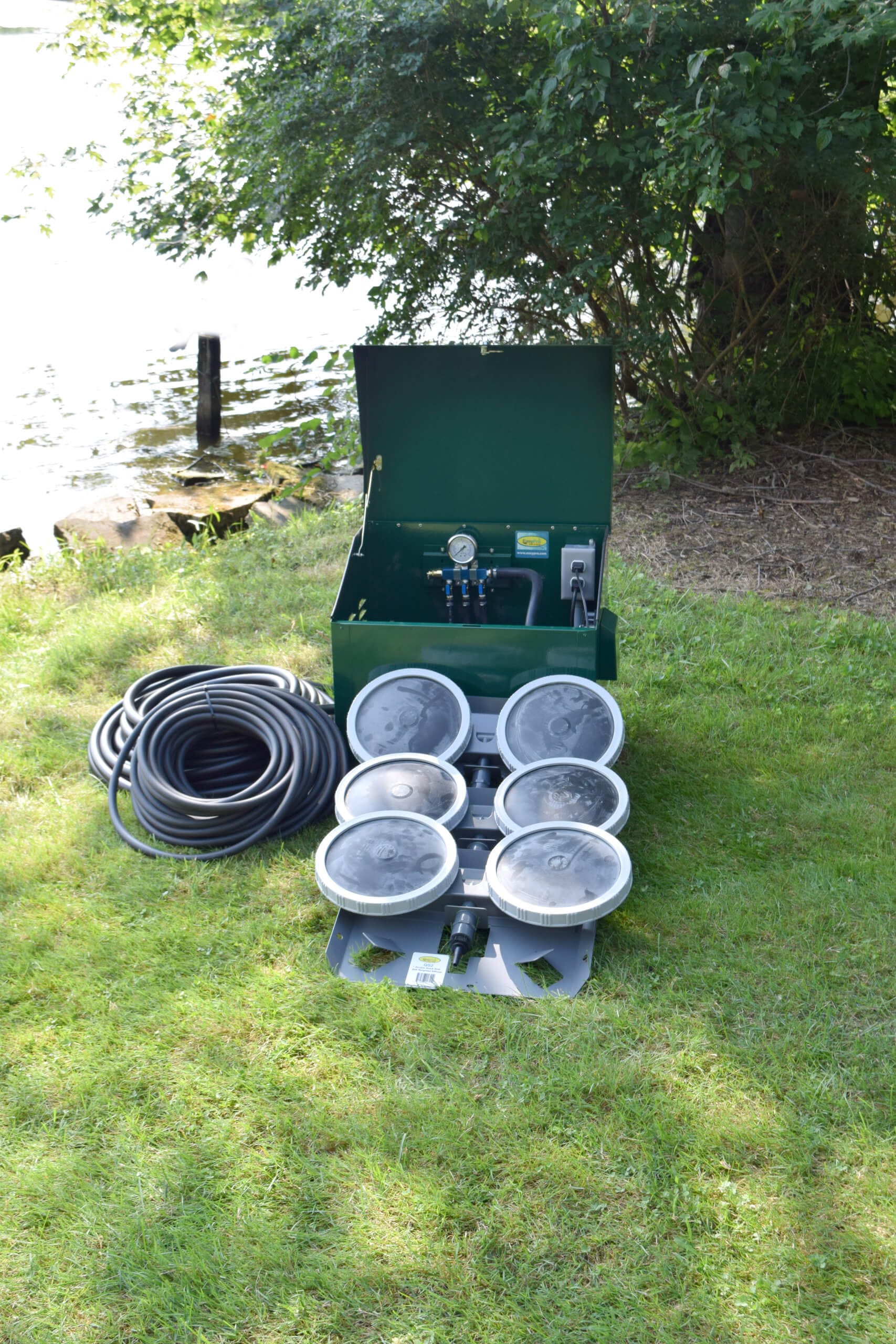 EasyPro Aerator System Fish Pond Aeration System | EasyPro PA66 1/2 HP Triple Diffuser Fish Pond Aeration System | EasyPro PA66 1/2 HP