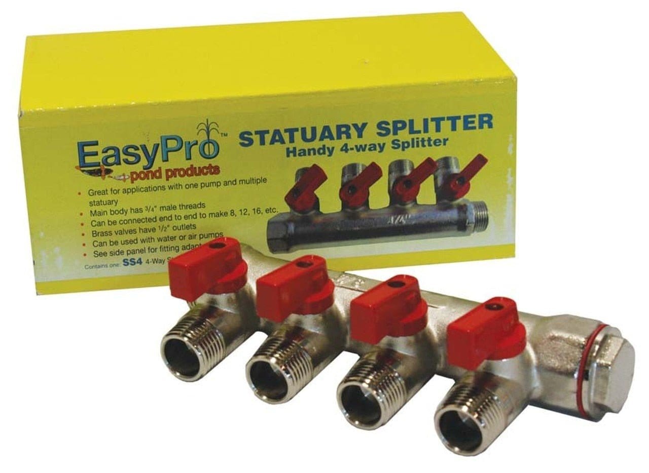 EasyPro Aerator System Parts 3/4" Manifold With 1/2" Valves Pump Splitter Valve Manifold Pump Splitter Valve Manifold - Smith Creek Fish Farm