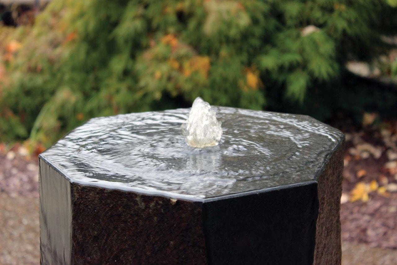 EasyPro Fountain Basalt EasyPro Tall Polished Top Basalts Fountain Polished Top Basalts Kits Stone Fountain LED Lighted Unmatched Beauty