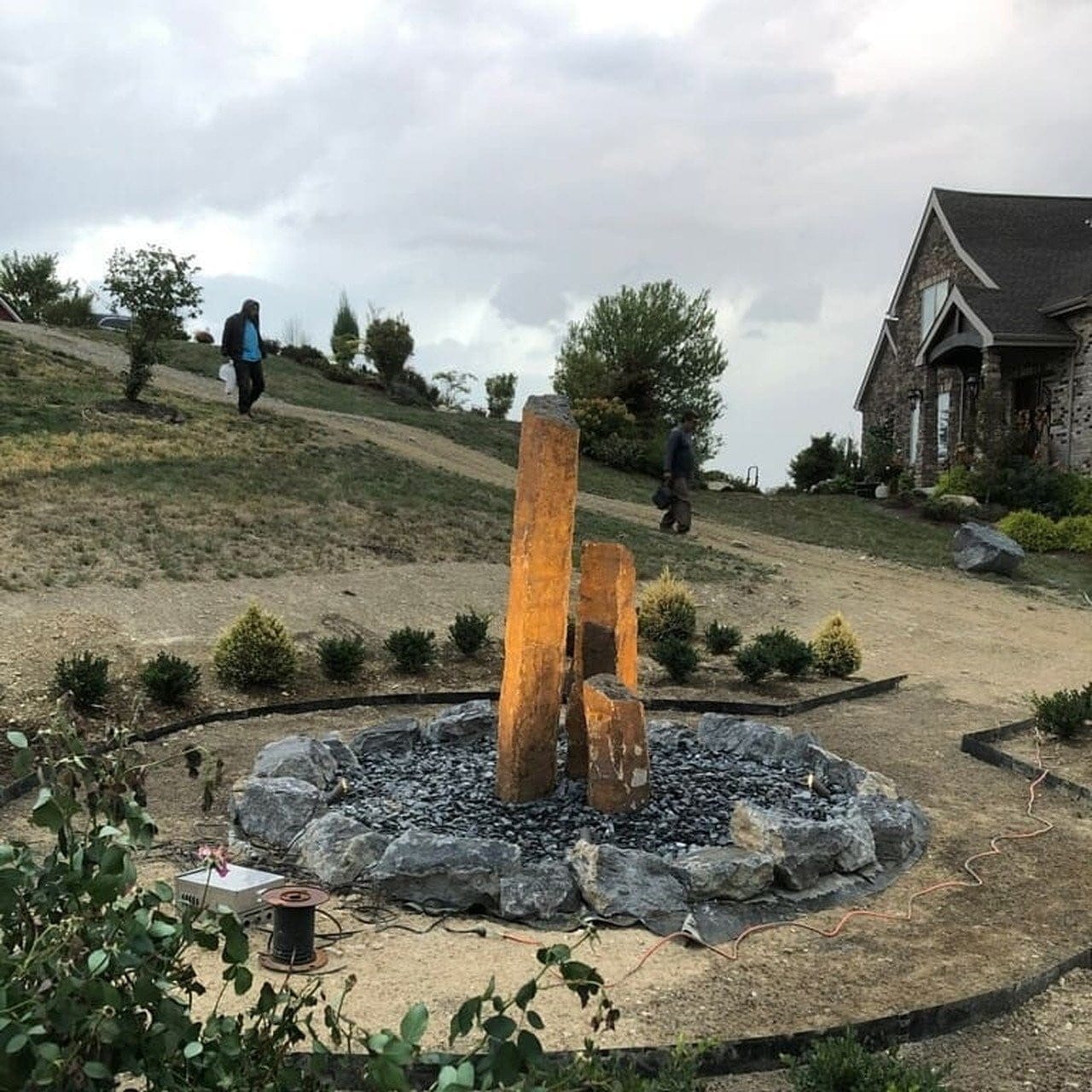 EasyPro Large Real Basalt Column 3 Piece Set - Smith Creek Fish Farm