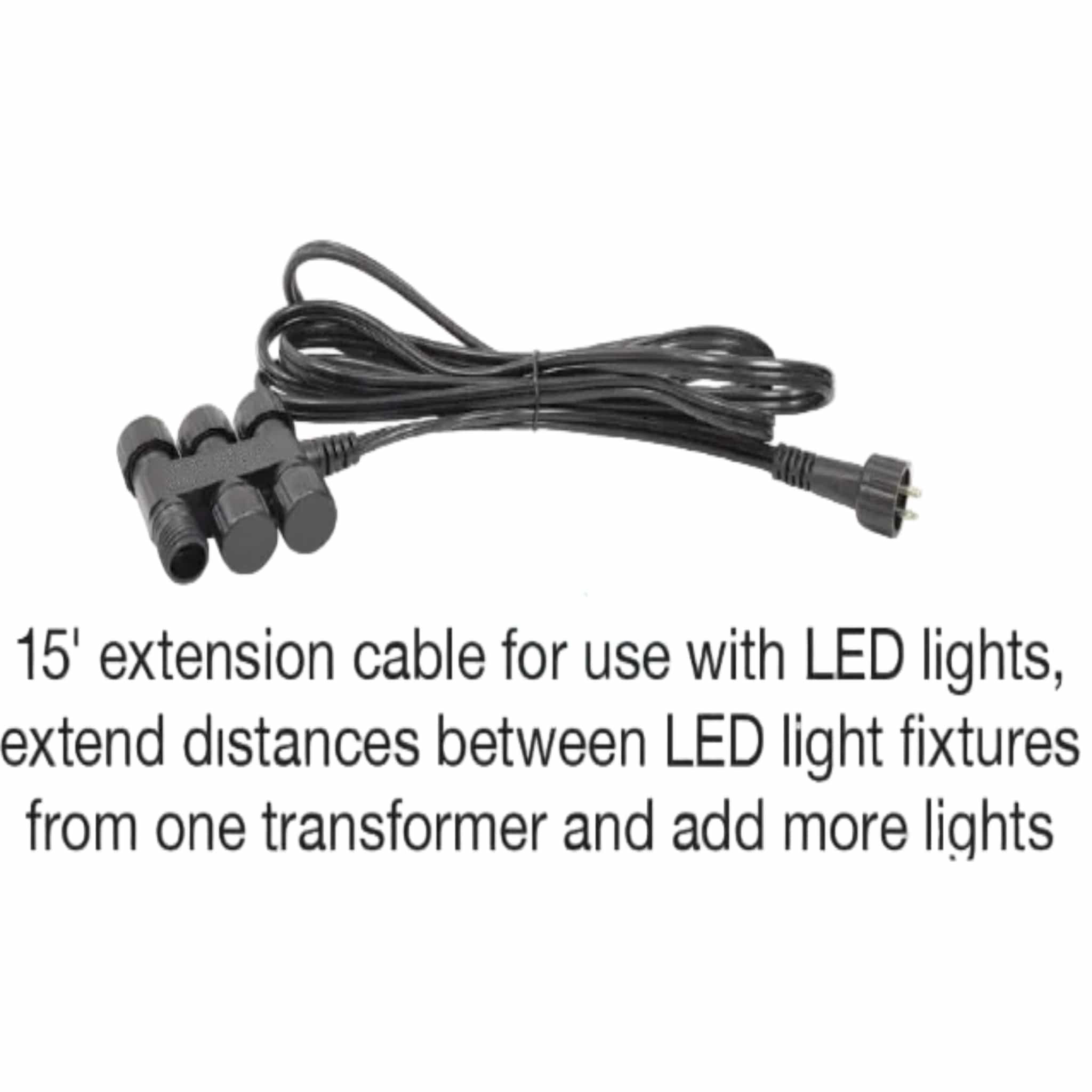 EasyPro LED Fixture Extension Cord with 6 Quick Connect Plugs - 15 ft. - Smith Creek Fish Farm
