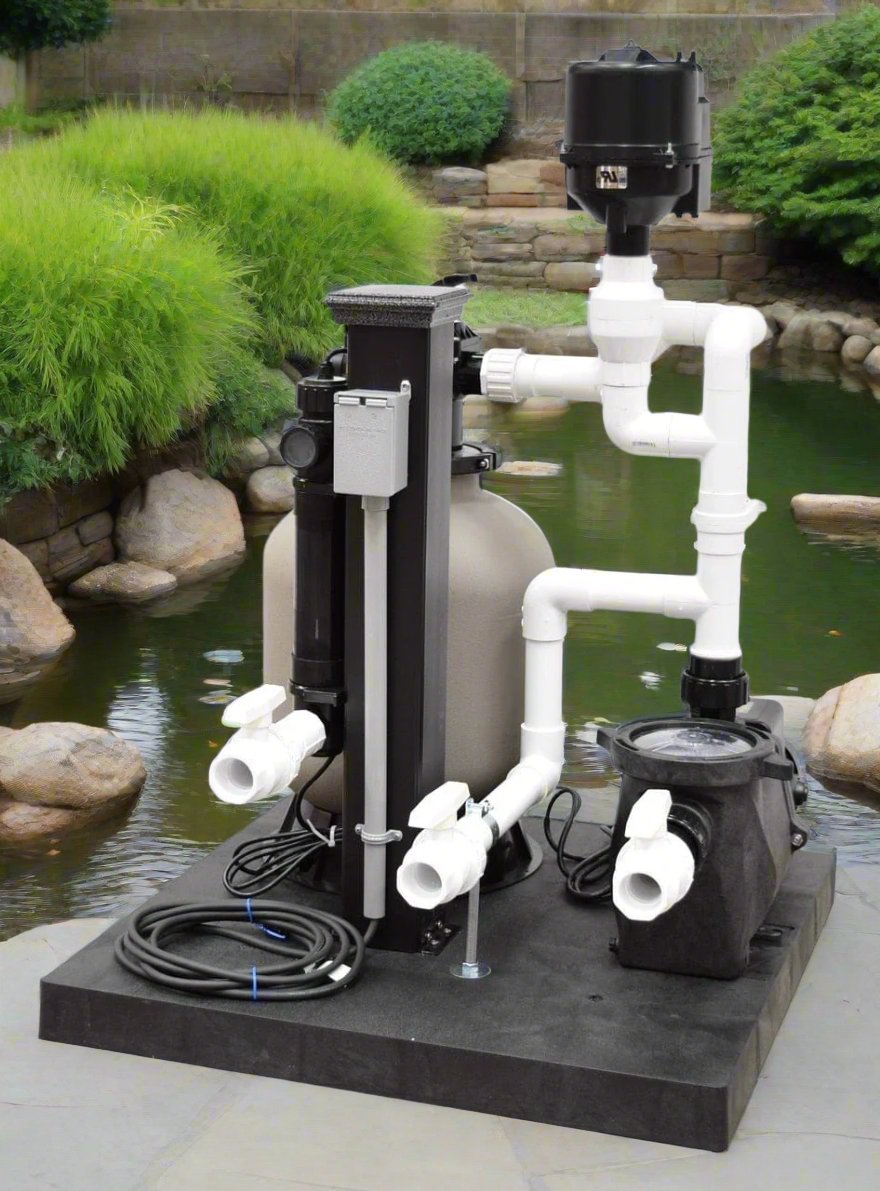 EasyPro Mounted Filtration System EasyPro Deluxe Bead Filter With UV Pond Bead Filter with UV Light System | Smith Creek Fish Farm