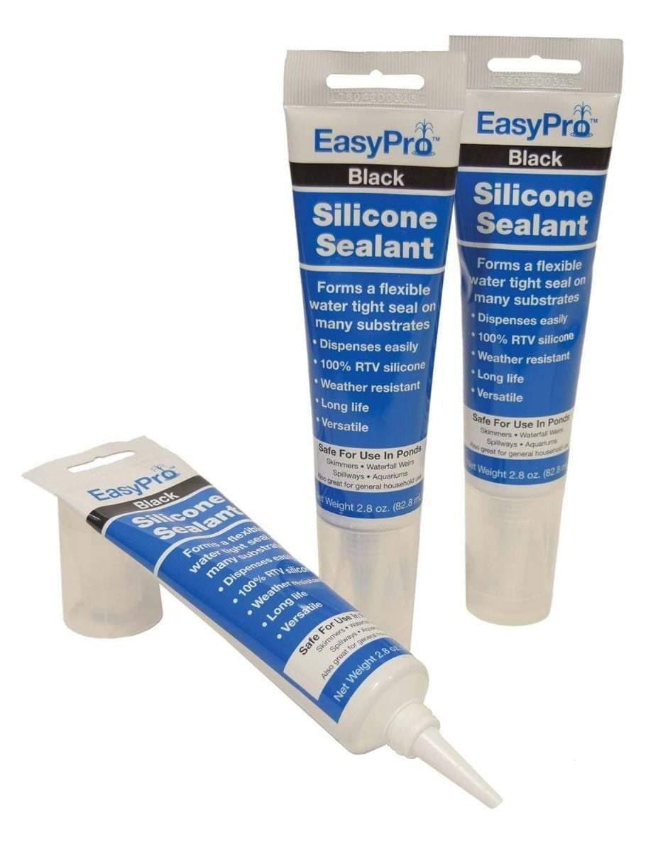 EasyPro Plumbing Black Silicone Sealant 2.8 oz EasyPro Waterproof Black RTV Silicone Sealant | Smith Creek Fish Farm