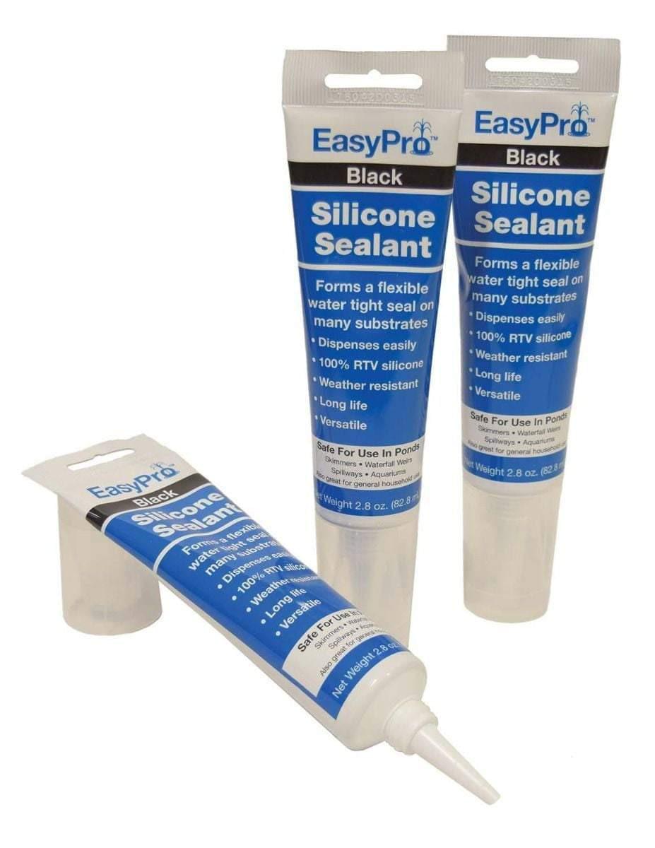 EasyPro Plumbing EasyPro Black Silicone Sealant Waterproof Black RTV Silicone Sealant | Smith Creek Fish Farm