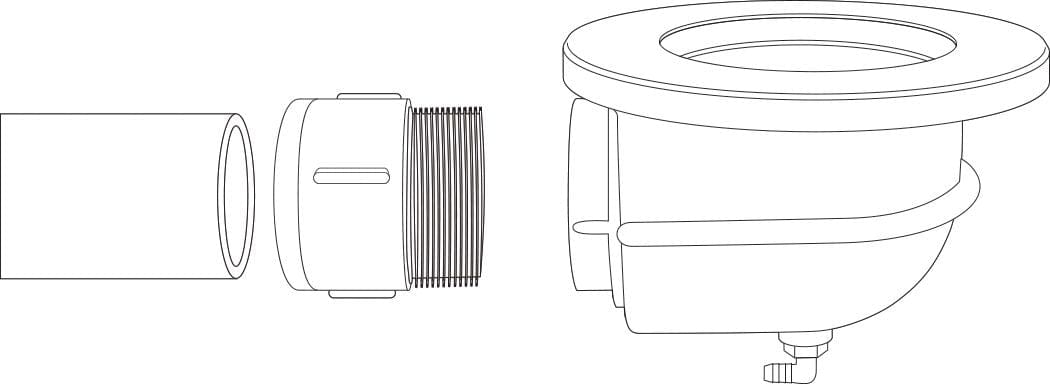 EasyPro Plumbing Heavy Duty Pond Bottom Drain EasyPro Heavy-Duty 4-Inch Pond Bottom Drain for Sale