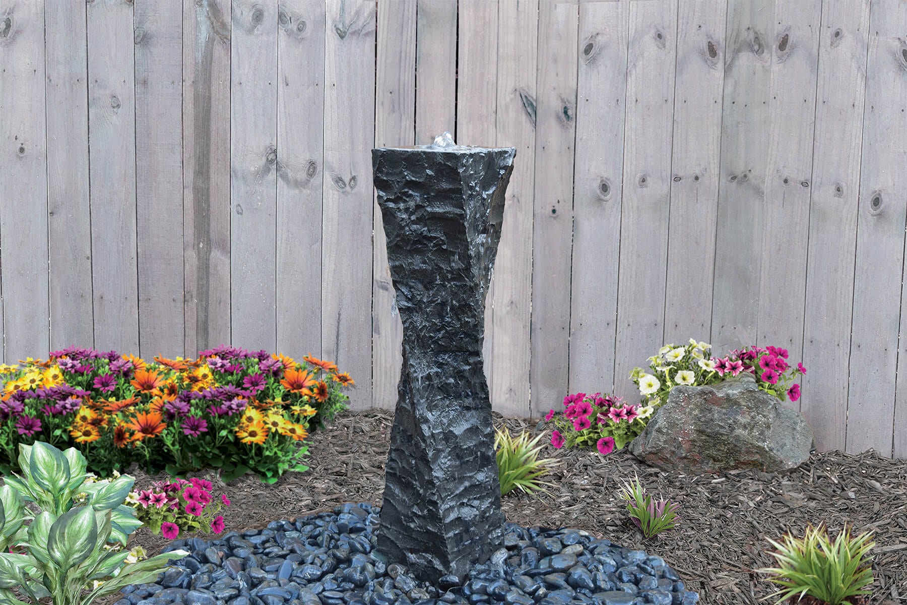 EasyPro Twisted Basalt Fountain - Smith Creek Fish Farm