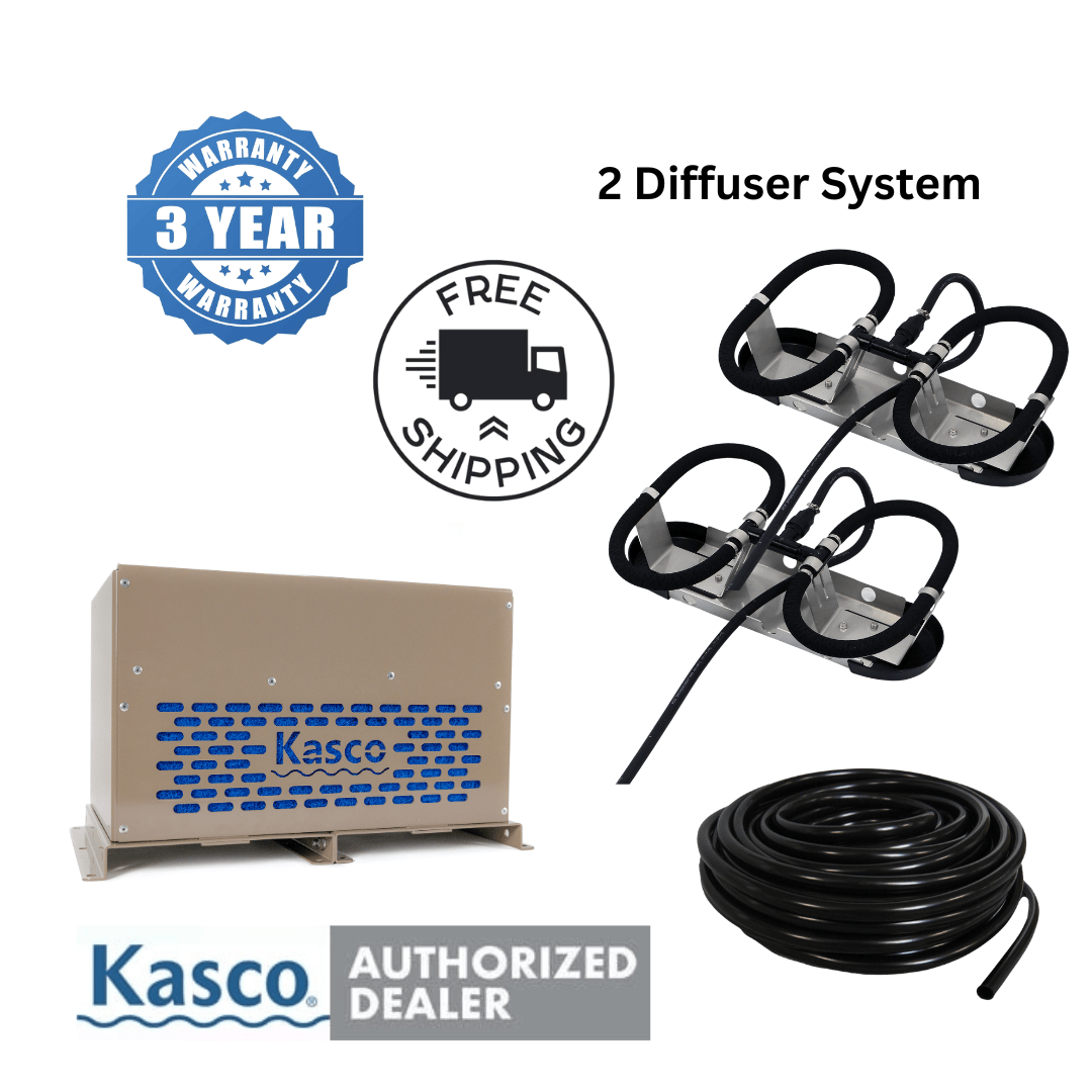 Kasco Aerator System Base Mount Cabinet Kasco Robust-Aire 2: 1/2 HP 120V Kasco Robust-Aire 3: 1/2 HP 120V - Smith Creek Fish Farm