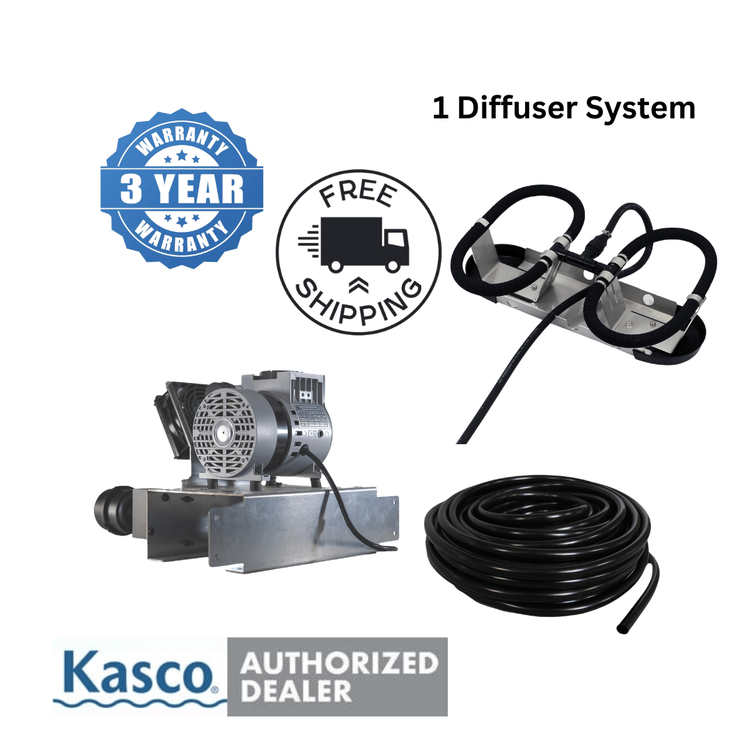 Kasco Aerator System No Cabinet Kasco Robust-Aire 1:  1/4 HP 120V Kasco Robust-Aire 1: 1/4 HP 120V - Smith Creek Fish Farm