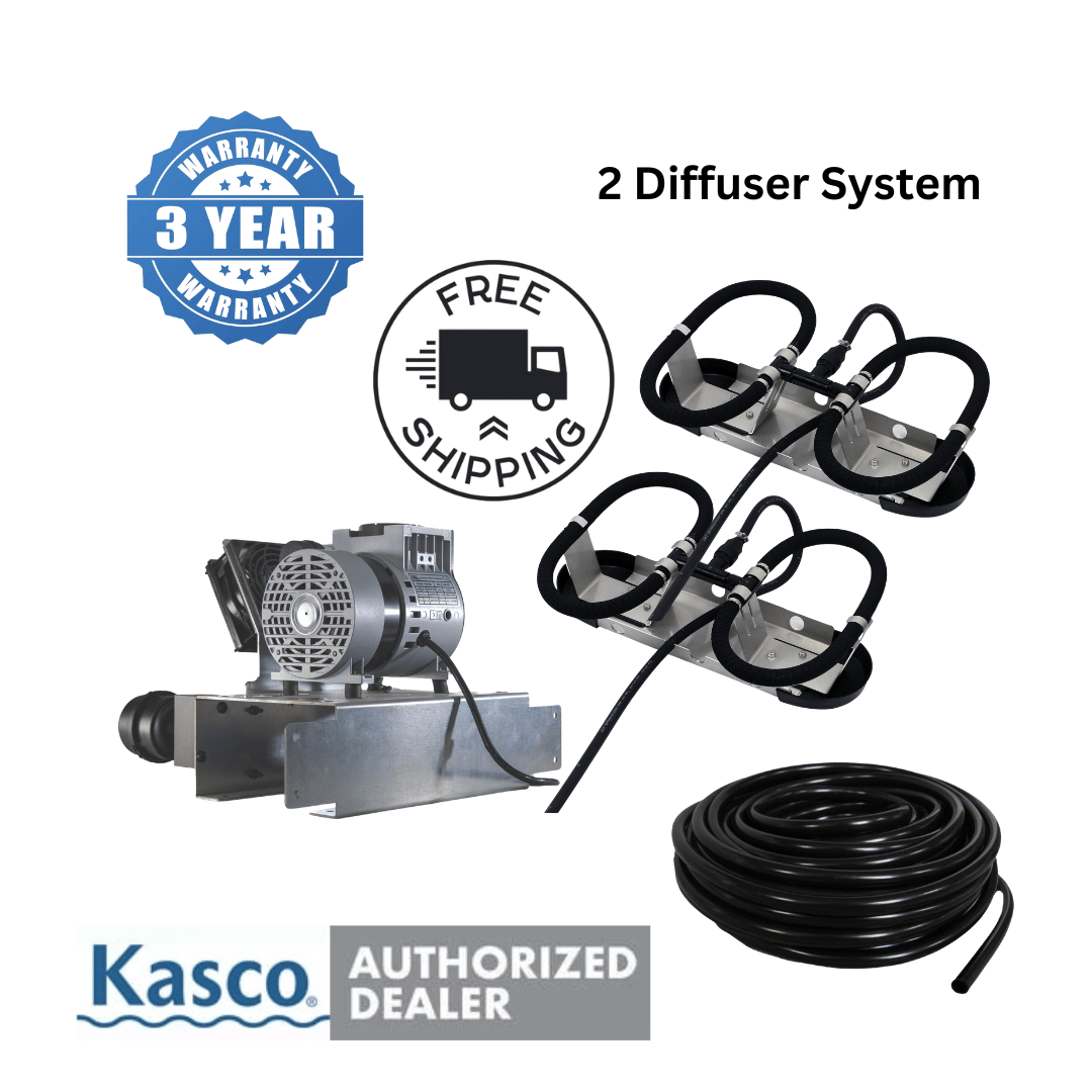 Kasco Aerator System No Cabinet Kasco Robust-Aire 2: 1/2 HP 120V Kasco Robust-Aire 3: 1/2 HP 120V - Smith Creek Fish Farm