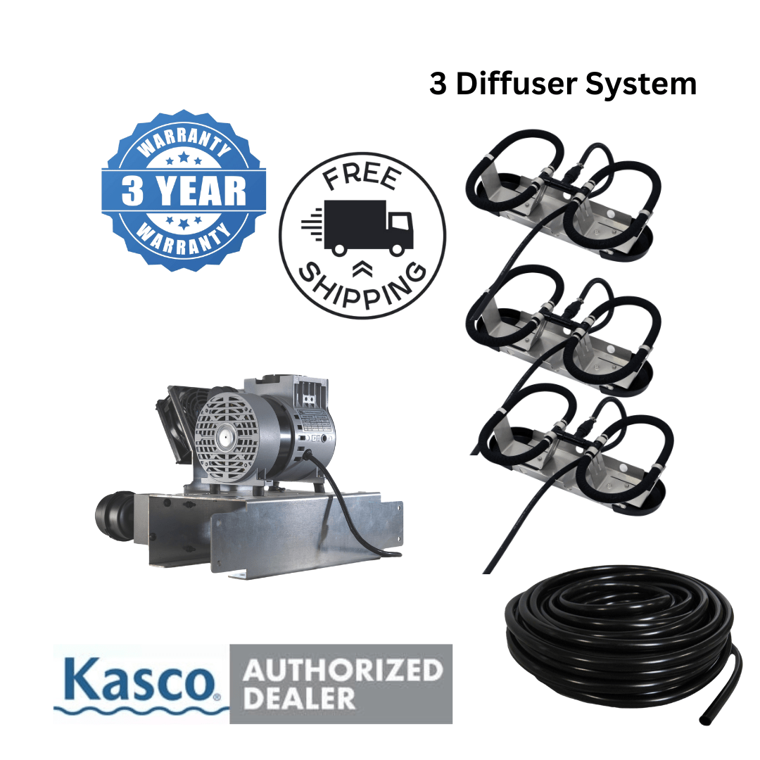 Kasco Aerator System No Cabinet Kasco Robust-Aire 3: 1/2 HP 120V Kasco Robust-Aire 3: 1/2 HP 120V - Smith Creek Fish Farm