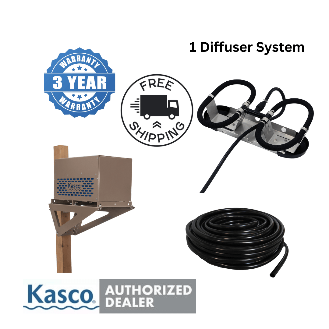 Kasco Aerator System Post Mount Cabinet Kasco Robust-Aire 1:  1/4 HP 120V Kasco Robust-Aire 1: 1/4 HP 120V - Smith Creek Fish Farm