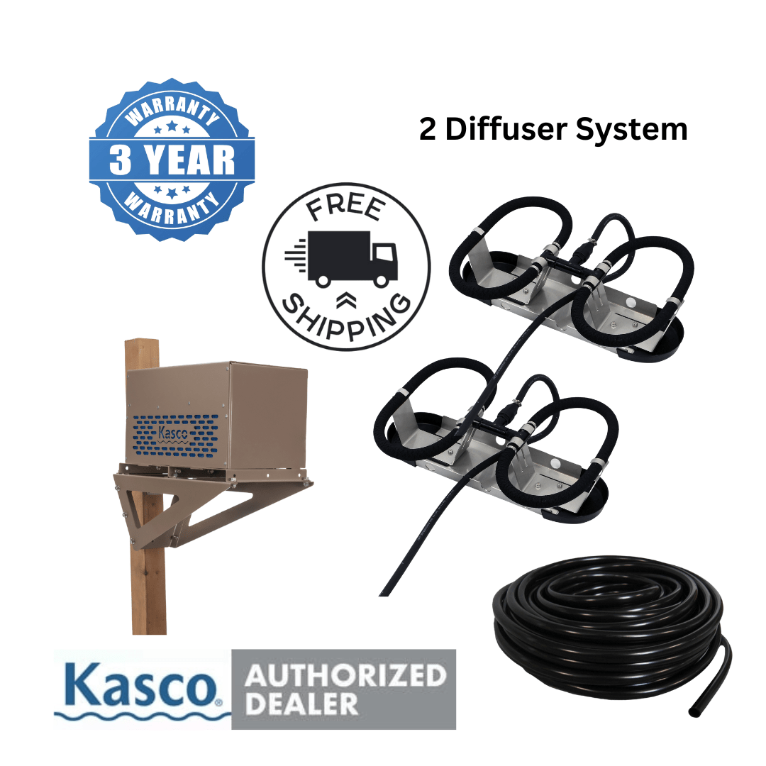 Kasco Aerator System Post Mount Cabinet Kasco Robust-Aire 2: 1/2 HP 120V Kasco Robust-Aire 3: 1/2 HP 120V - Smith Creek Fish Farm