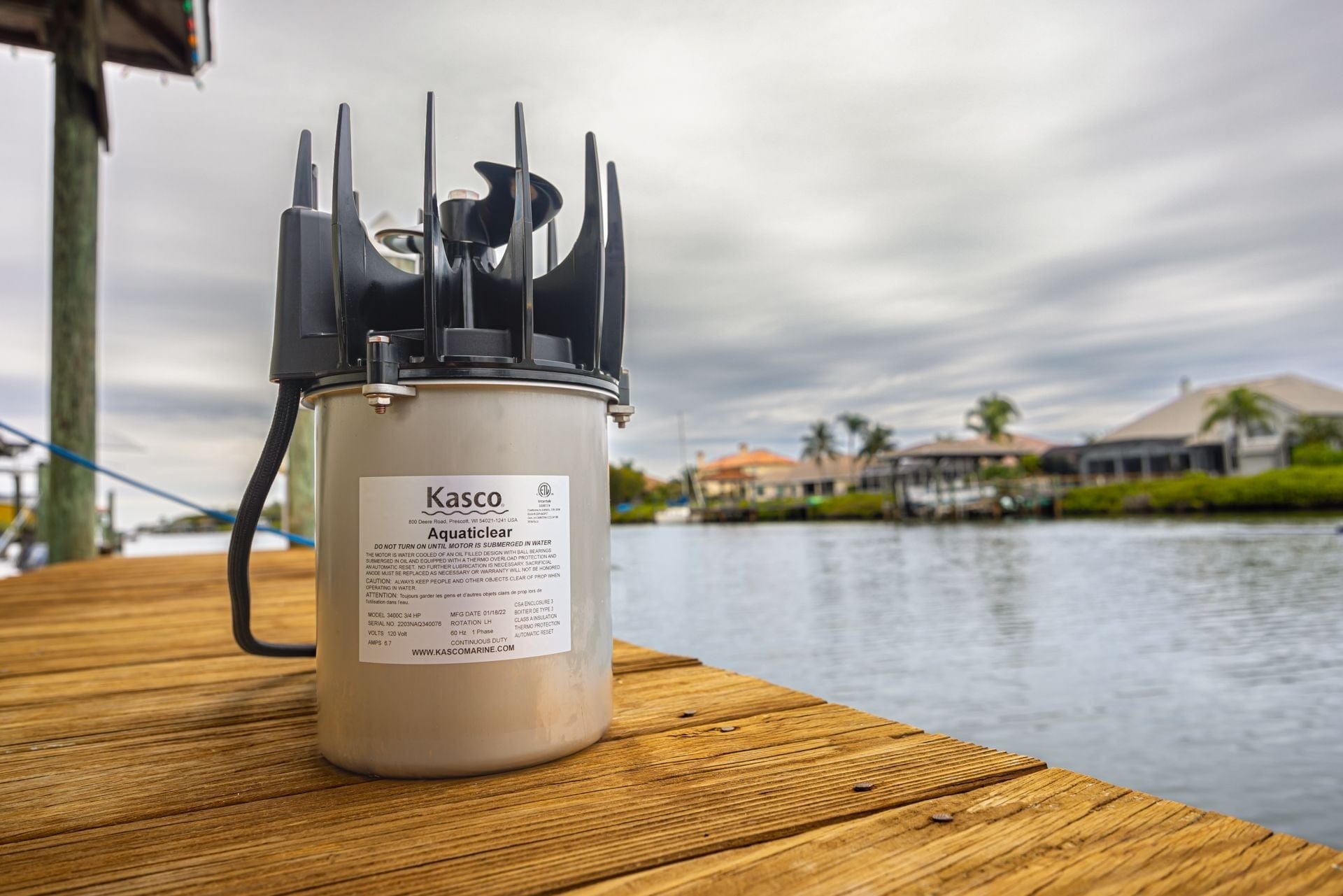 Kasco Aquaticlear Circulator 1HP 240V - Smith Creek Fish Farm