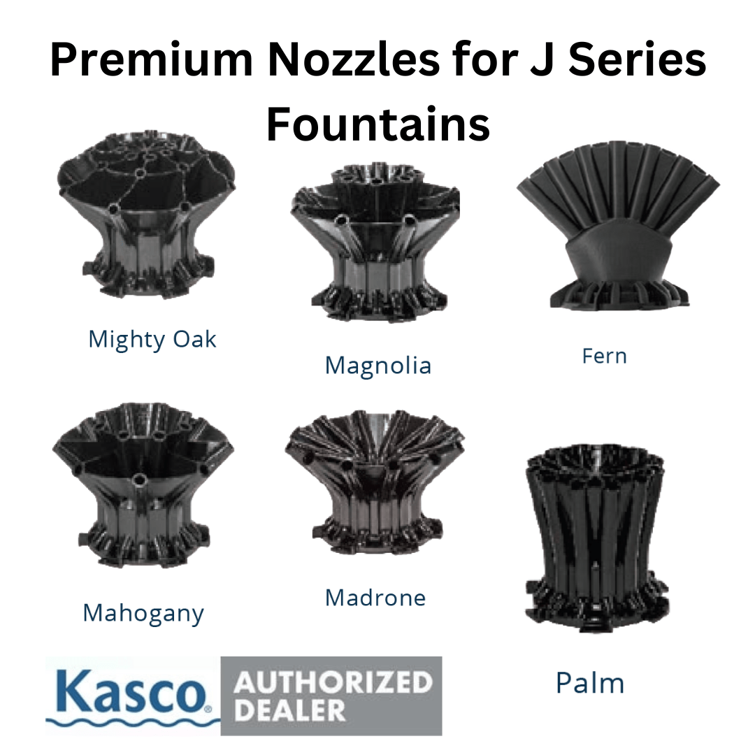 Kasco Fountain Nozzle Kasco J Series Fountain Premium Nozzles 2, 3, 5 & 7 1/2 HP Kasco J Series Fountain Premium Nozzles 2, 3, 5 & 7 1/2 HP