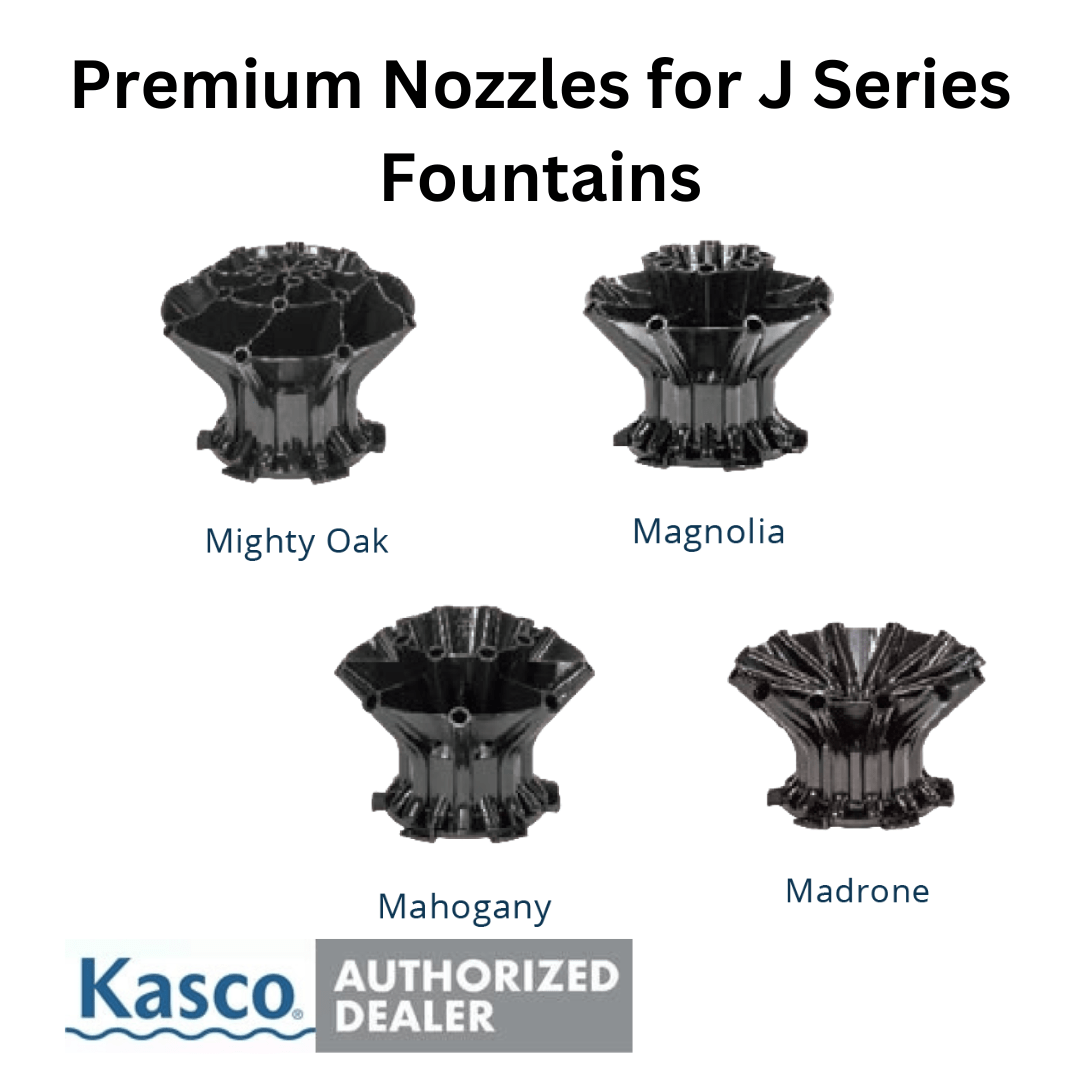 Kasco J Series Fountain Premium Nozzles 3/4 - 1 HP - Smith Creek Fish Farm