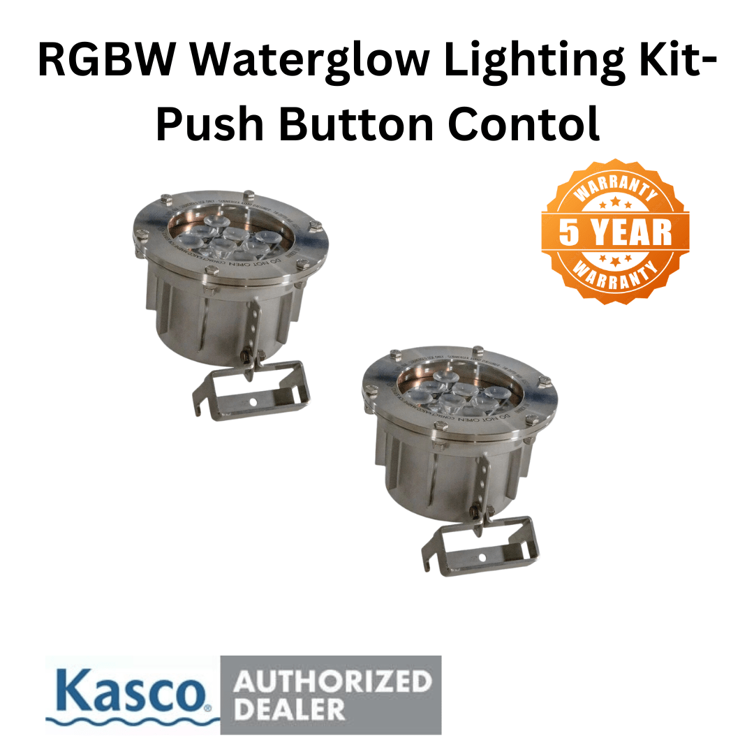 Kasco RGBW Waterglow Lighting Kit 2X40 Watt Fixture Push Button Control - Smith Creek Fish Farm