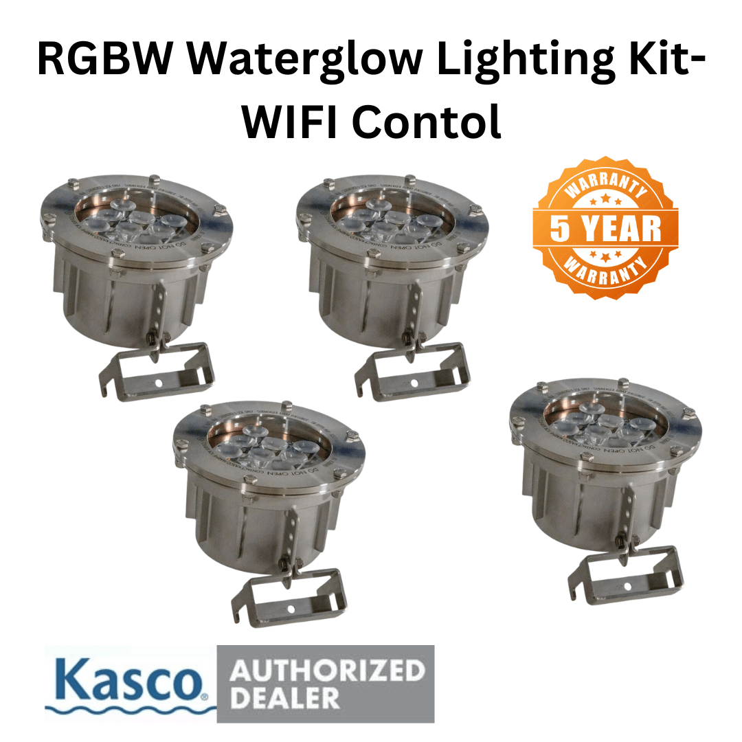 Kasco RGBW Waterglow Lighting Kit 4X40 Watt Fixtures Wifi Control - Smith Creek Fish Farm