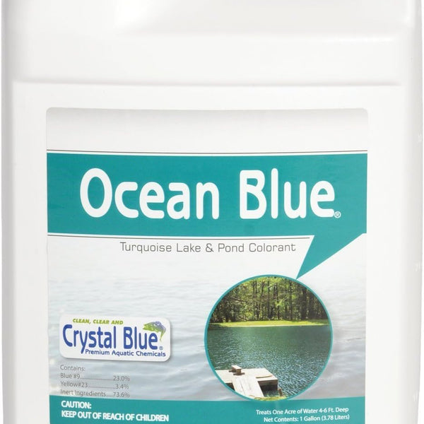 Colorant Pour Étang Et Lac - Bleu Saphir - 1 Gallon (3,8L) - Traite Jusqu'à 1 Acre - Écologique - 6